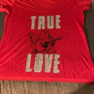 True religion rhinestone Buddha tshirt